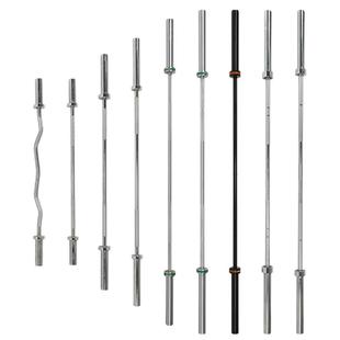 健身杠铃直杆1.5/1.8米奥杆轴承杆1.2M曲杆男女士2.2米举重杠铃杆