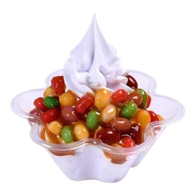 加厚一次性冰淇淋杯梅花碗