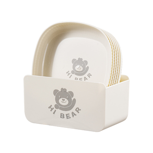 吐骨碟家用轻奢高级感吐骨头盘餐桌垃圾盘碟甜品水果零食小菜盘子