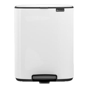 brabantia【专享新品】柏宾士Bo方型脚踏桶12L方形进口客厅卫生桶