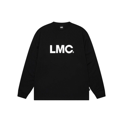 LMC 黑色简约字母长袖T恤男女同款上衣MUSINSA韩国官网直邮进口