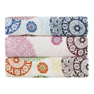 3条装 三利竹纤维方巾毛巾浴巾柔软吸水加厚情侣洁面巾家用美容巾