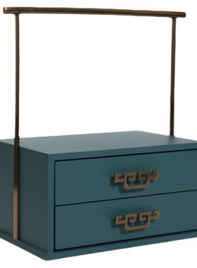 中式提篮干果收纳盒木质漆器