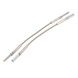 304钢丝绳防坠落拉索绳压制绳锁定制拉索接头不锈钢锁紧器锁头