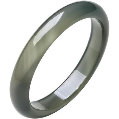 周六福库里蓝玉髓手镯宽条新中式国风新年礼物送女友