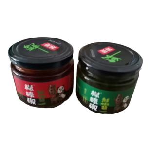 棒棒椒鲜椒酱180g*2瓶红椒青椒手工下饭辣椒酱拌饭拌面香辣剁椒酱