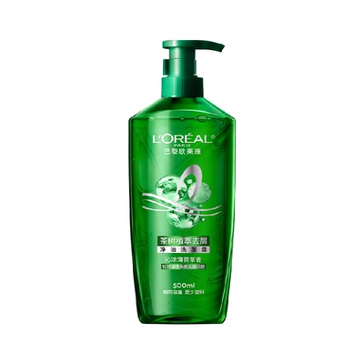 欧莱雅茶树植萃去屑洗发水500ml
