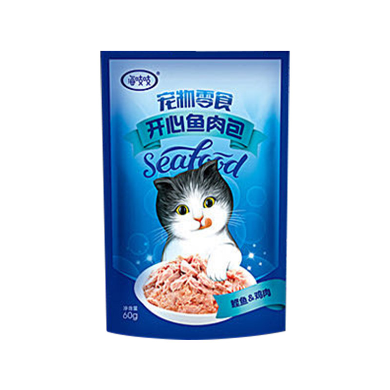 开心鱼肉包猫零食猫湿粮主食幼猫
