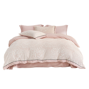 加厚牛奶绒四件套高克重雕花款保暖双面加绒被套A类秋冬新款床品