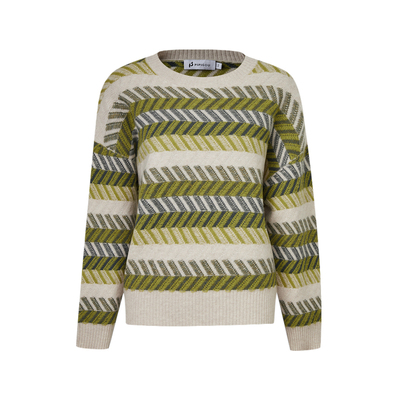 皮皮狗女式提花圆领套衫