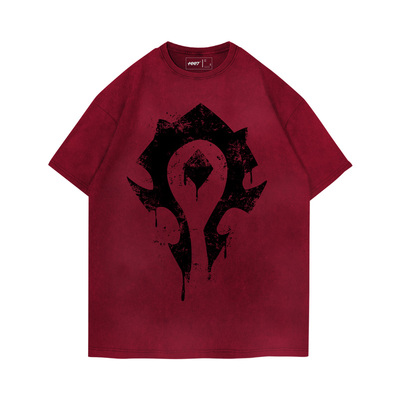 TEE7-魔兽WOW国服部落宽松短袖T