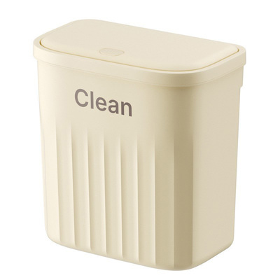 弹盖长方形大容量夹缝壁挂垃圾桶