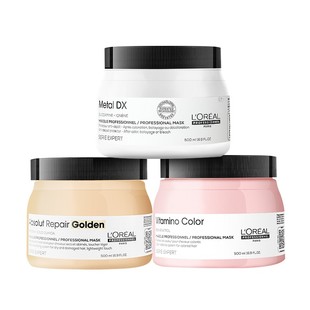 欧莱雅pro发膜专业沙龙吸金瞬顺芯韧修护烫染干枯毛躁柔顺发膜