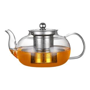 耐高温玻璃不锈钢过滤泡茶壶家用防爆茶壶加厚花茶壶功夫茶具套装