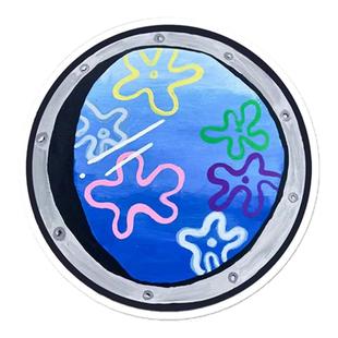 卡通墙壁墙贴贴画小窟窿墙面美化神器卫生间衣柜遮丑防水装饰修补