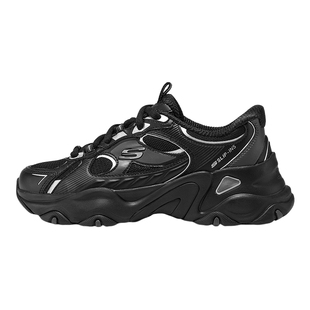 斯凯奇女子老爹鞋秋闪穿复古厚底熊猫鞋运动鞋 150526/BKSL