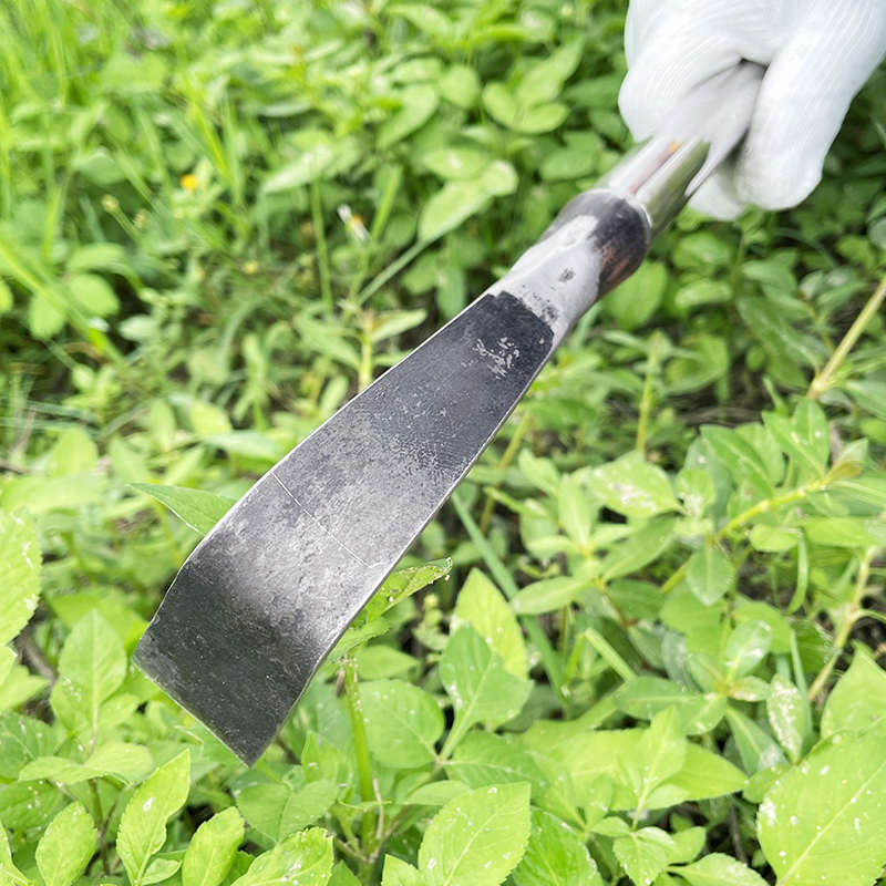 小锄头窄头家用花园小型全钢挖土户外锄泥草根便捷锄铲两用小铲子