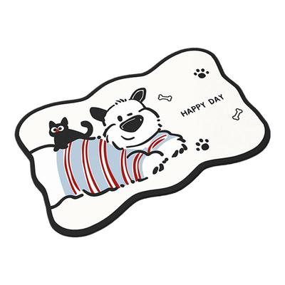 硅藻泥半圆卫生间吸水地垫防滑