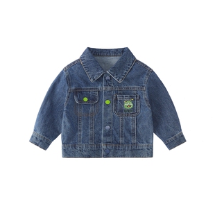 儿童牛仔外套春秋小童开衫新款洋气男孩宝宝春季衣服三岁男童春装