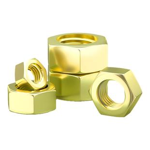 黄铜六角螺母铜六角螺帽黄铜螺丝帽螺母大全3M4M5M6M8M10M12M14