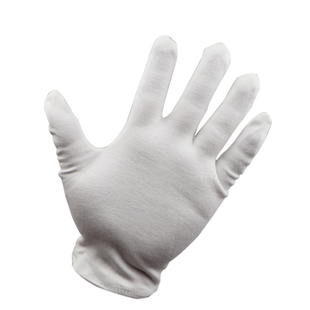 白手套纯棉汗布礼仪盘珠文玩劳保作业加厚夏款耐磨工作棉线手套