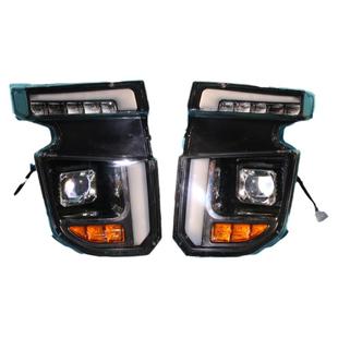 电动四轮皮卡车前大灯总成猛禽大灯led灯转向灯丽驰昊悦原厂配件