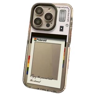 拍立得相框iPhone17ProMax苹果手机壳13/14plus放照片小卡16/15Pro高透7/8p高颜值11/12Pro情侣x/xs/xr手机壳