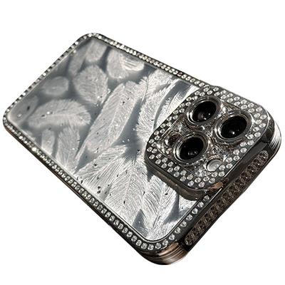【奢华羽纹】闪钻女神气质手机壳