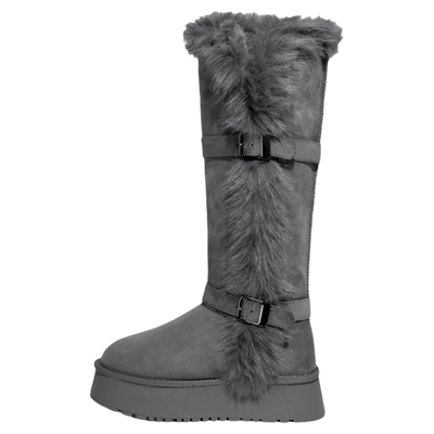 巨好看厚底长筒雪地靴女2025新款