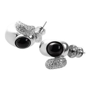 【繁星秘语】一川月白原创设计s925银耳饰时尚百搭女纯银耳环小众