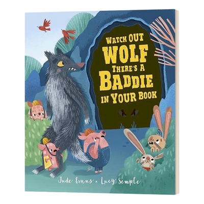 英文原版绘本 Watch Out Wolf  Theres a Badd 小狼请注意 精装 英文版 进口英语原版书籍