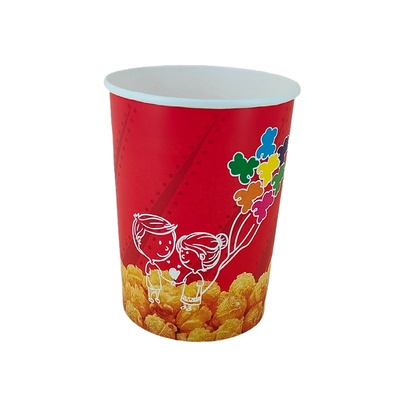 加厚一次性纸杯子外卖定制纸桶