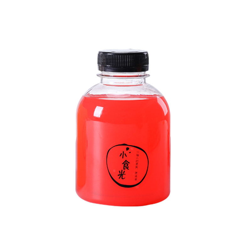 网红奶茶瓶子胖胖瓶一次性带盖