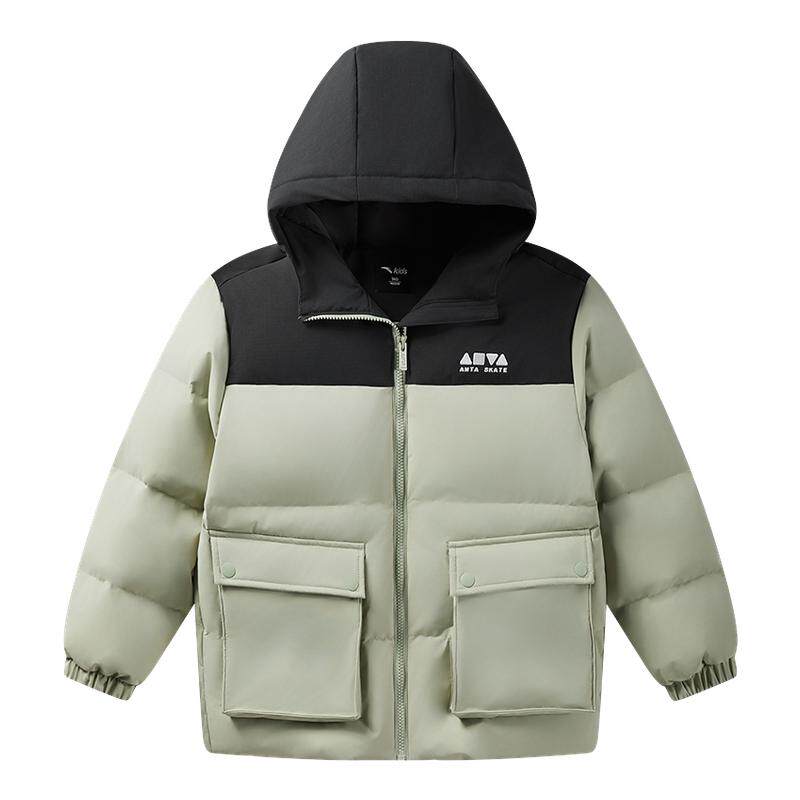 少年顽家安踏儿童羽绒服