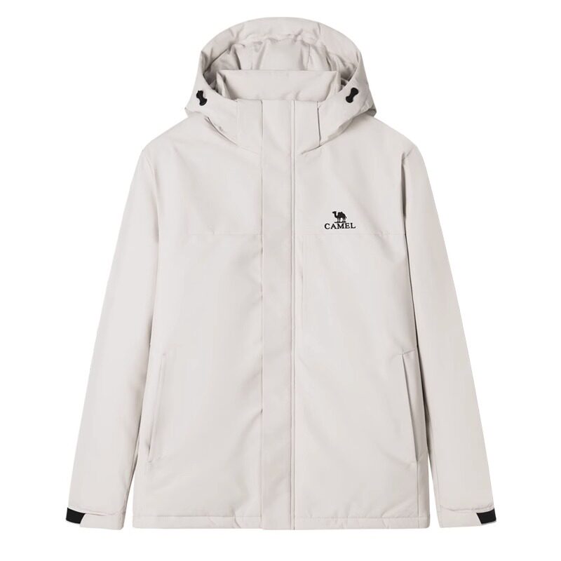 连帽加厚夹克棉服骆驼秋冬季