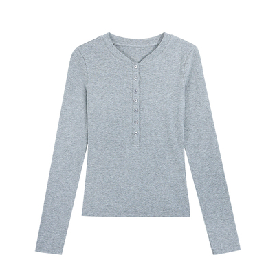 韩漫身材长袖上衣打底衫针织t恤