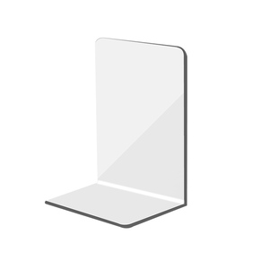 透明加厚亚克力学生大容量书立架桌面固定器书挡书靠书籍收纳神器图书馆ins风磨砂防倾倒分隔板简易6片装书撑