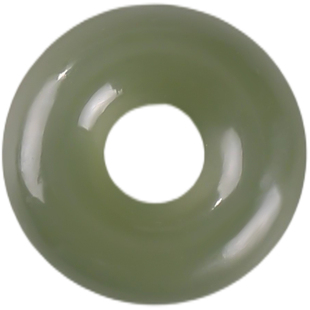 和田玉平安扣天然真品吊坠晴水碧玉小提溜手链项链手工diy配件环