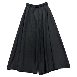 日系防晒大脚裤~行走的空气薄款8分裤显瘦遮肉微胖阔腿裤女夏裙裤