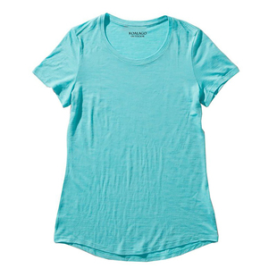 女美利奴羊毛网眼宽松短袖徒步爬山衣拼色美丽诺速干衣户外T恤秋