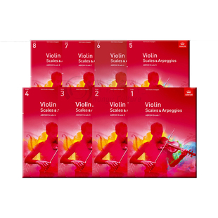 英皇考级 小提琴音阶与琶音 全套共一至八级 ABRSM原版进口教材 Violin Scales Arpeggios Grade 1-8