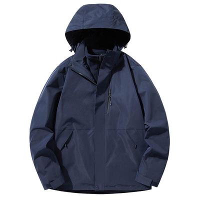 稻草人冲锋衣女士2025新款春秋冬三合一可拆卸防风防水登山服男士