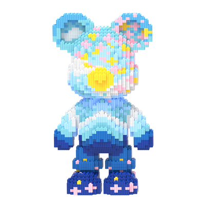 2025新款圆头圆身积木熊积木摆件