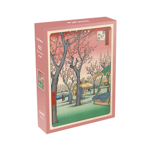 kibifufu纸质玩具礼物平面减压名画浮世绘高级成人版拼图500片