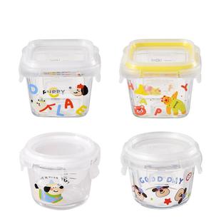 卡罗特宝宝辅食盒可蒸煮微波炉加热碗玻璃保鲜盒便携食品级小饭盒