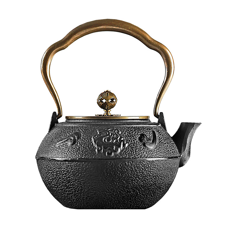 日本进口铁壶朱雀套装煮茶器泡茶