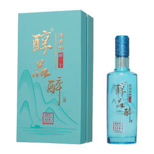 醇品醉固态法五粮浓香型白酒52%vol500ml蓝瓶礼盒装醇品醉醉三十