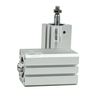 薄型气缸CQSB/CDQSB12-16-20-25-5/10/15/30/50-DM内牙外牙带磁