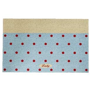 韩系波点撞色入户门地垫家用耐磨防滑刮痧丝圈脚垫可定制裁减门垫