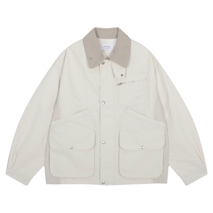 niko and ...夹克男2026春季新款帅气翻领工装外套620341